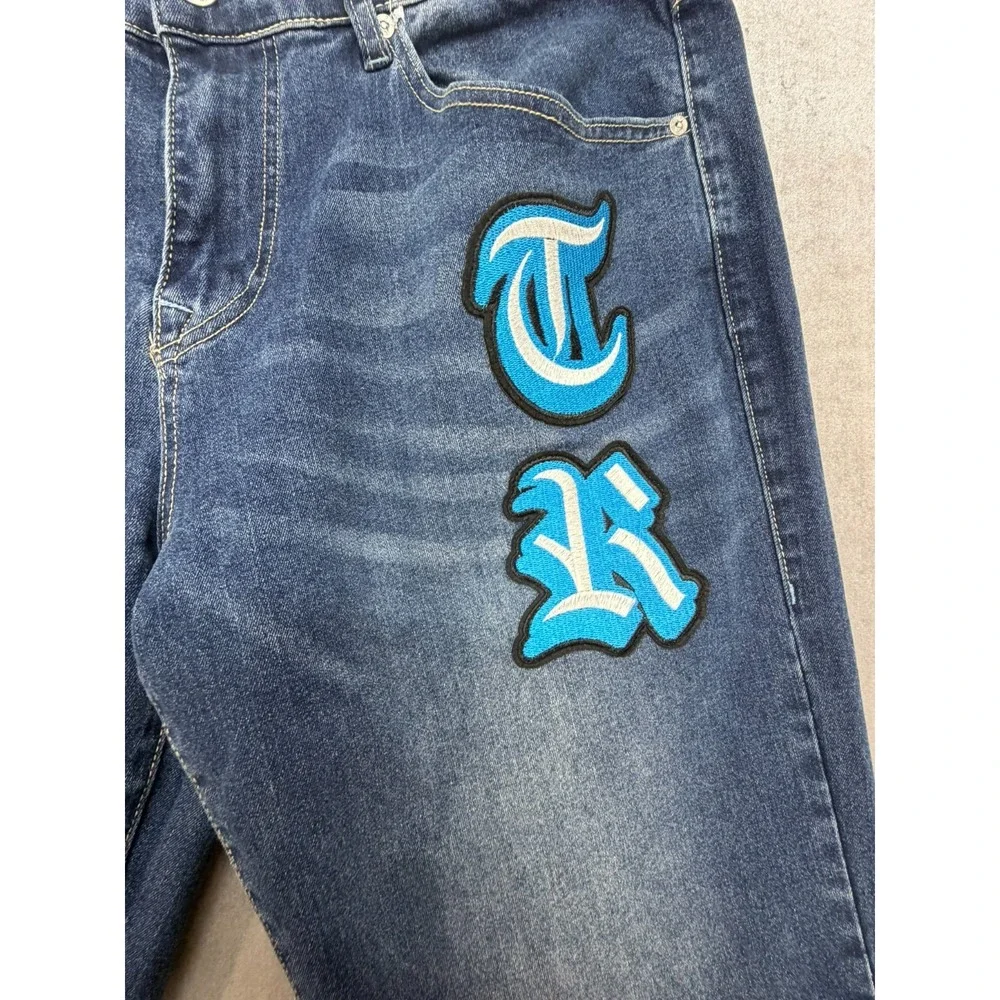 NWT True Religon Bobby Applique Men Denim Jeans 701011 Size 34